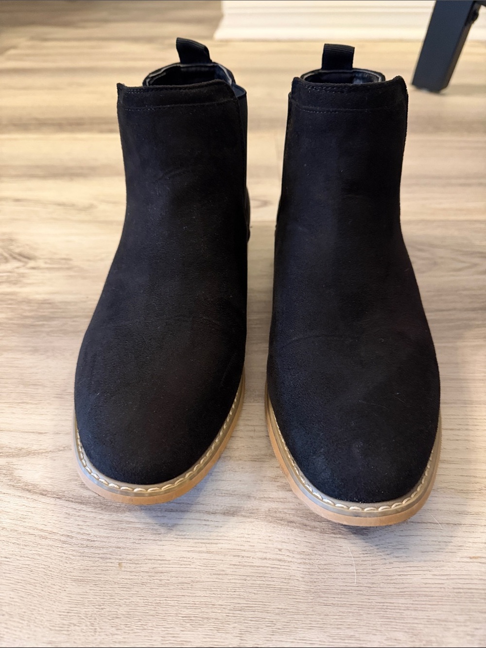 Men’s Black Suede Ankle Boots - Classic Chelsea Style